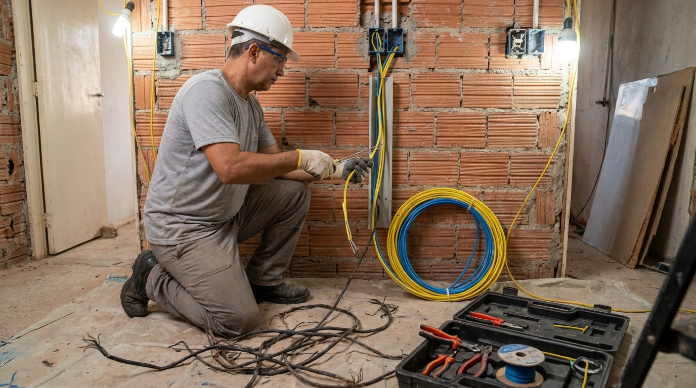 Adequação de Fiação no Centro, Montes Claros‑MG