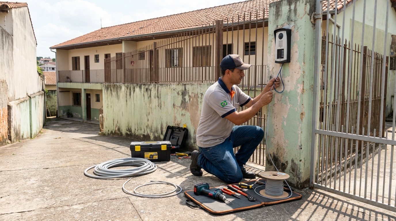 Instalação de Porteiro Eletrônico na Dona Gregória, Montes Claros‑MG