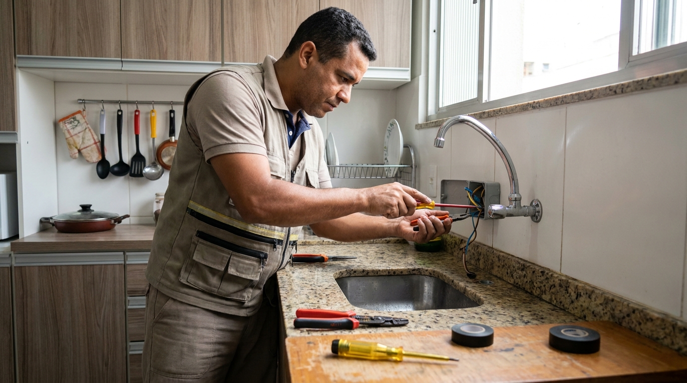 Instalação em Cozinha ou Área Gourmet em Montes Claros‑MG